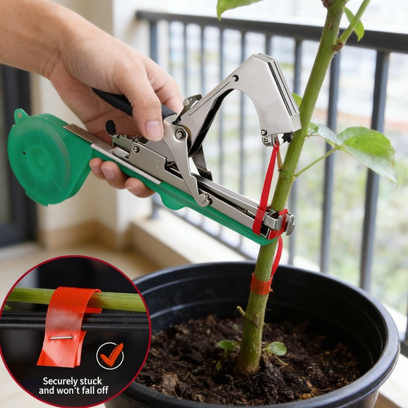 Plant Parent Kit - 園芸植物の枝結束機、野菜用テープ、家庭菜園の苗や蔓の結束ツールキット