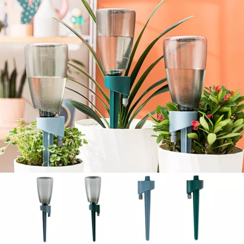 Plant Parent Kit - 調整可能な植物の自己散水スパイク、自動点滴灌漑システム、屋内と屋外のガーデニングはボトル、ガーデンツールに適合します