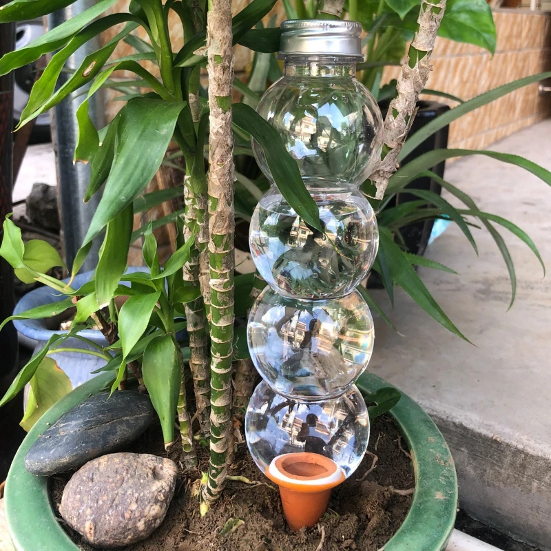 Plant Parent Kit - 1/3/5個入り クリエイティブ自動給水装置 植物散水器 自動給水 家庭用園芸ツール 室内および屋外植物用