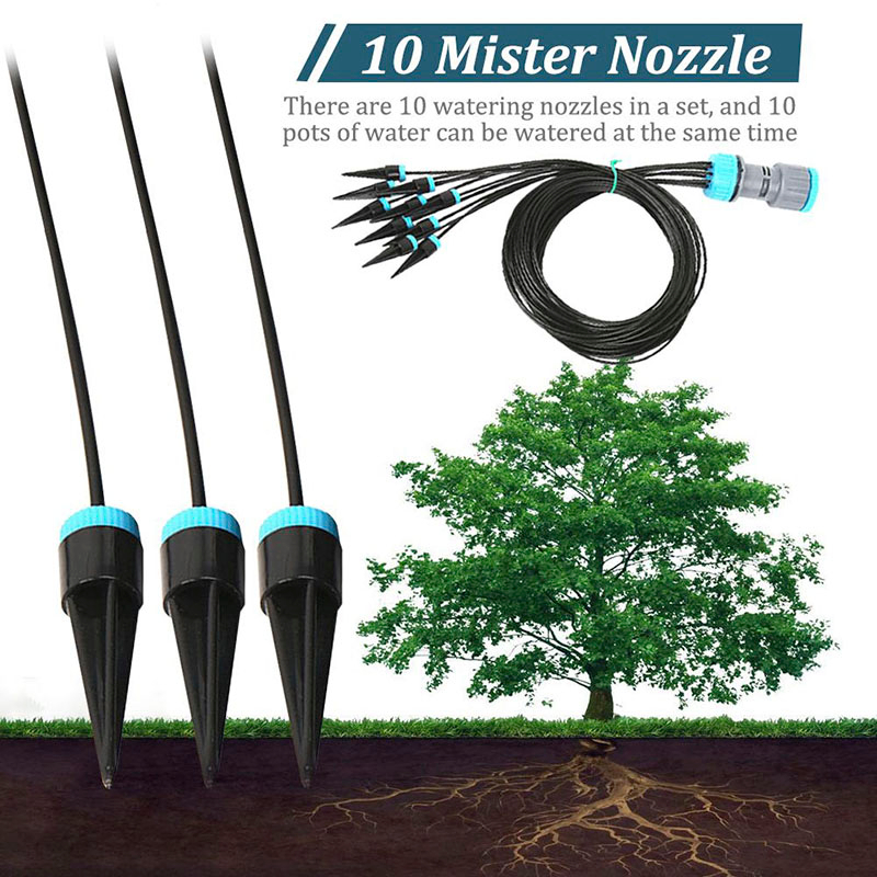 10個入り点滴灌漑キット 植物散水システム 調整可能なマイク - Plant Parent Kit のレビューと価格
