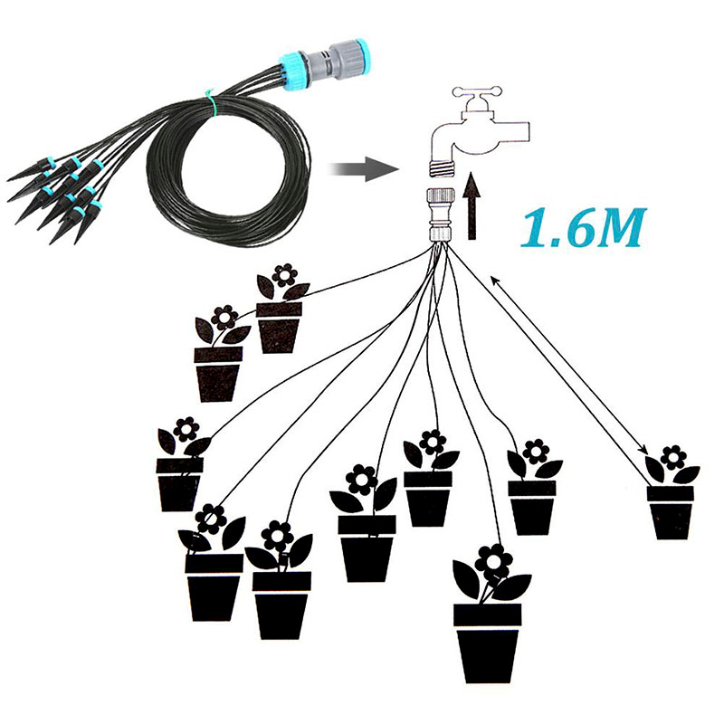 10個入り点滴灌漑キット 植物散水システム 調整可能なマイク - Plant Parent Kit のレビューと価格