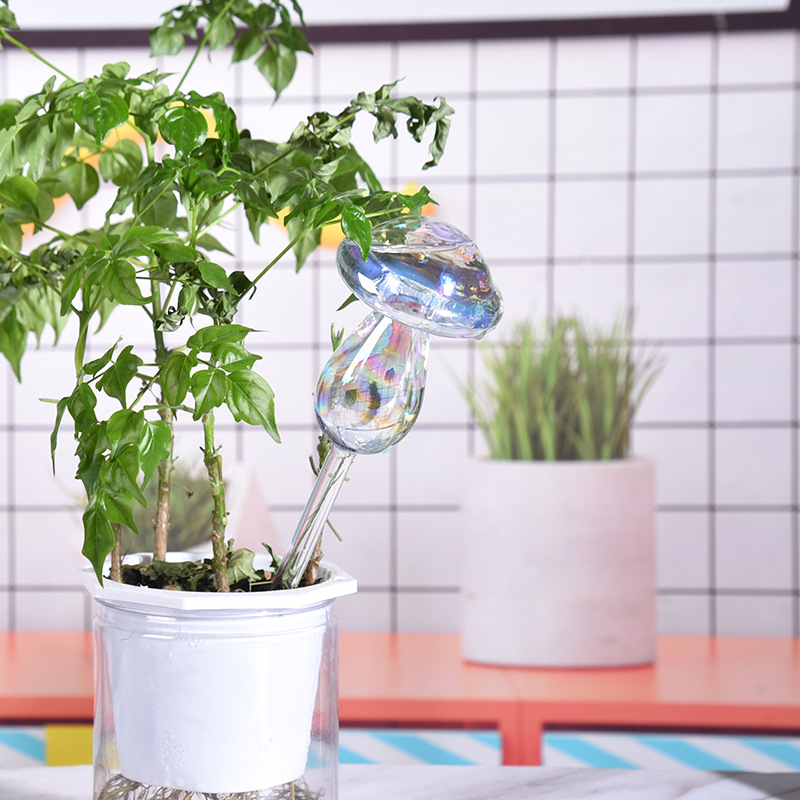 1/2 個ガラスストロー自動植物散水電球自己散水キノコ水装置 - Plant Parent Kit のレビューと価格