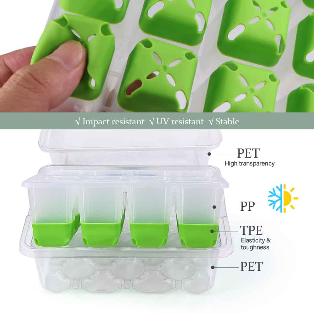 LED 成長ライト苗スタータートレイキット透明カバー付き屋内 - Plant Parent Kit のレビューと価格