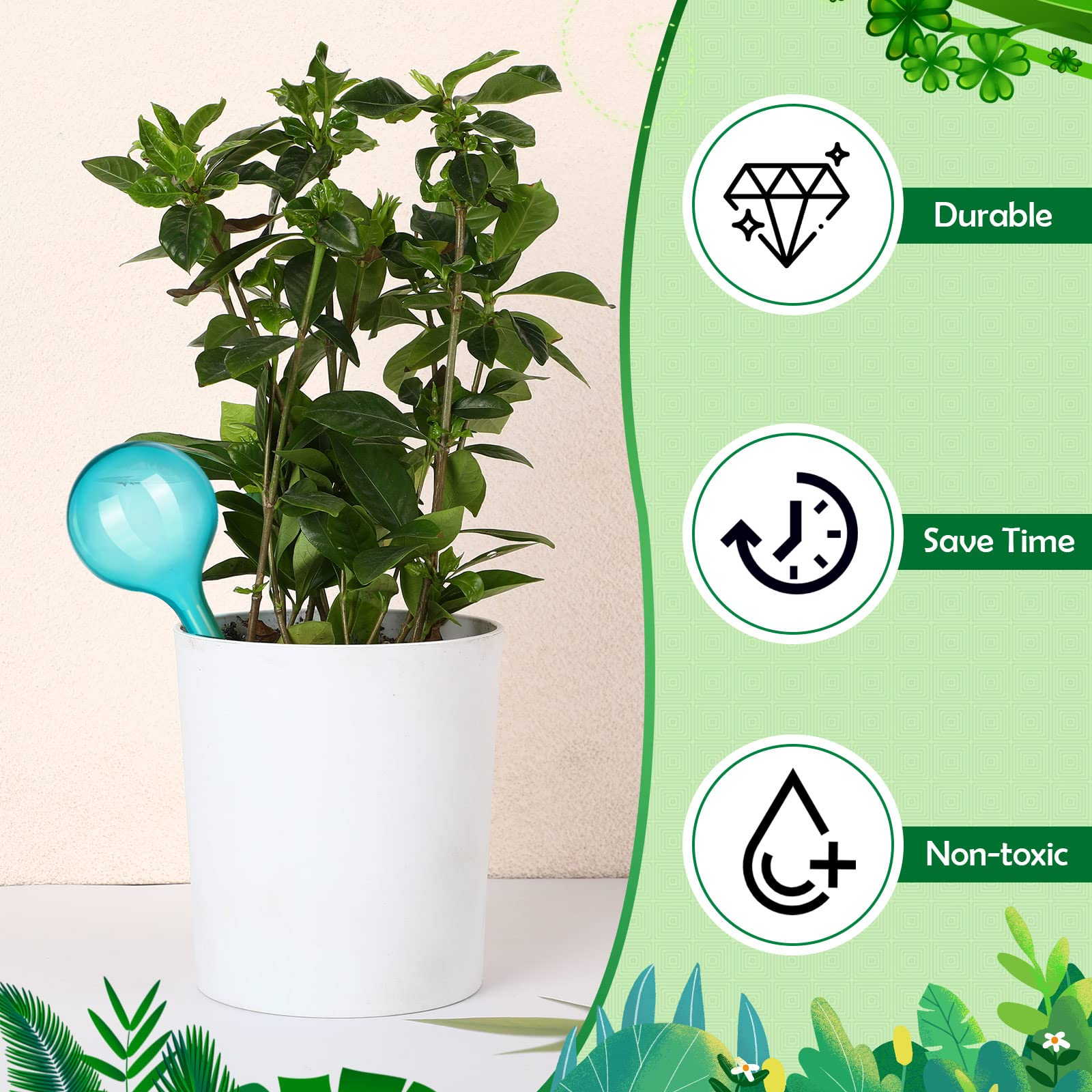自動プラスチック植物給水器,植物の散水,球根,点滴灌漑装置, - Plant Parent Kit のレビューと価格