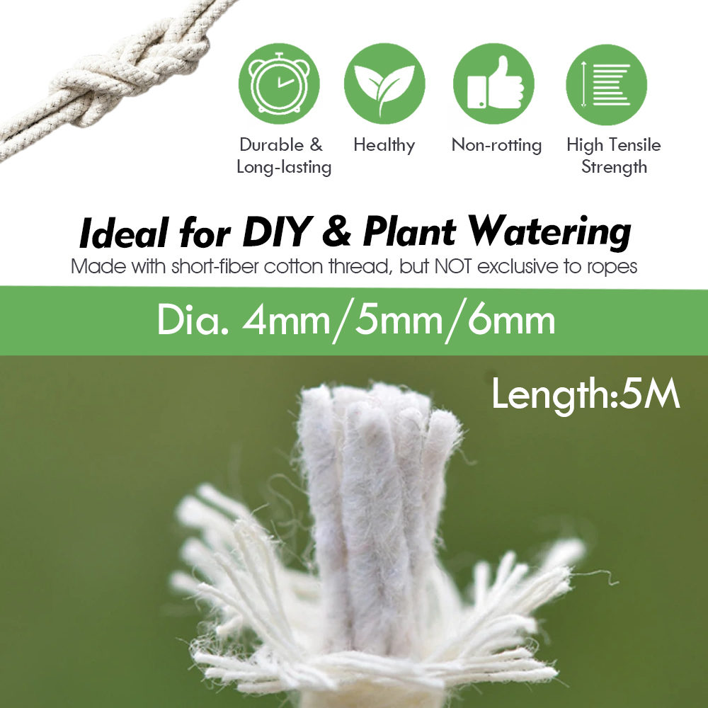 自動自己散水コットンウィックコード、鉢植え、苗、植木鉢、DI - Plant Parent Kit のレビューと価格